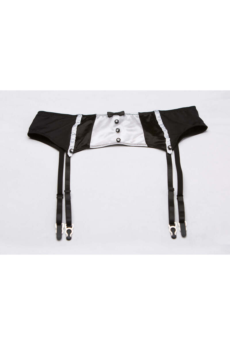 Tuxedo Garter Belt by Shirley of Hollywood